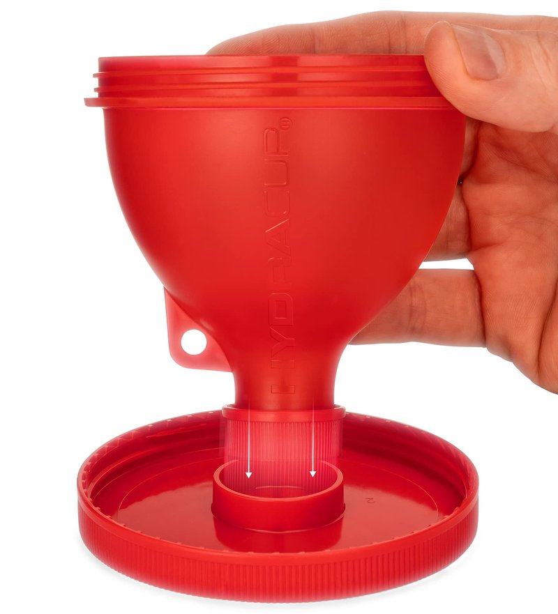 Protein Powder Funnel [6 Pack] Funnels for Water Bottles with Stand, Protein Powder Container to Go, Water Bottle Funnel for Powder, Pre Workout Funnel, BPA Free, Hydra Cup