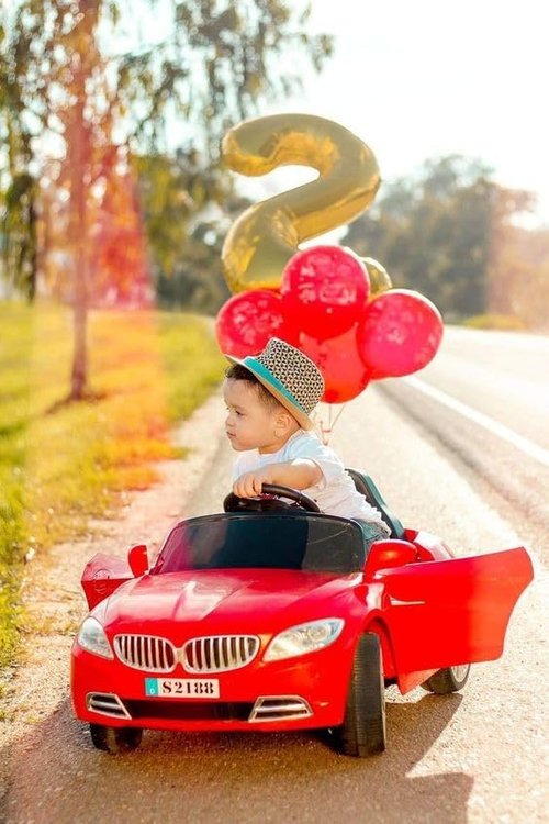 Gold 2 Balloon - 40 Inch Number 2 Balloon for Second Birthday Party Decorations