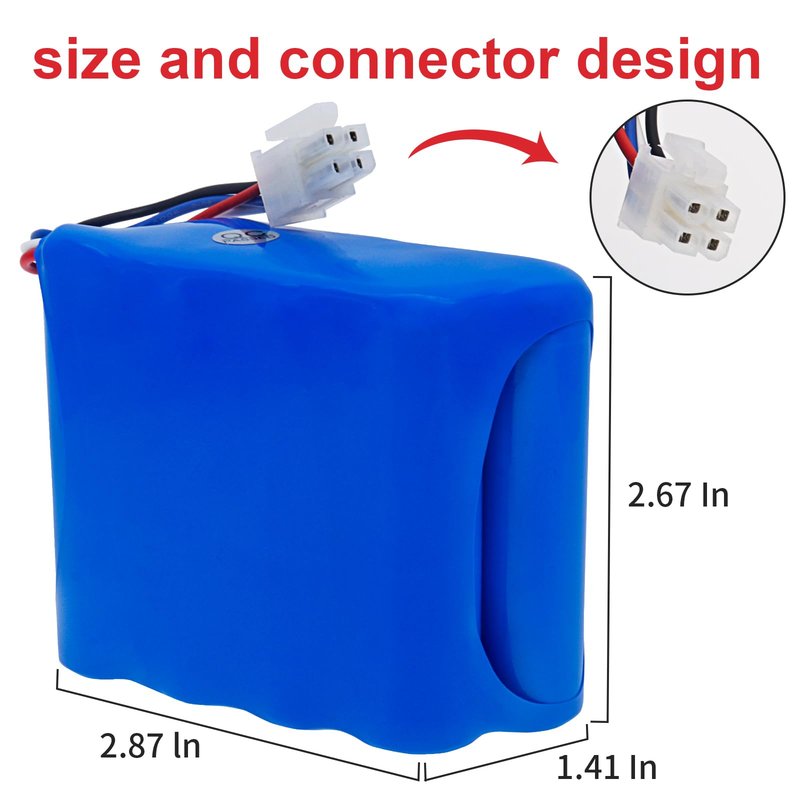 Fanhua Replacement Battery Compatible with Narwal T10 J1 J2 YJCC010 YJCC003 YJCC001 Robot Vacuum Cleaner 14.4V 6800mAh Li-ion Battery