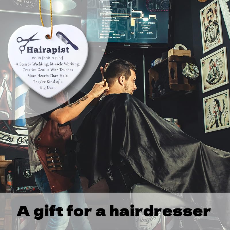 Hairapist B Christmas Ornament — Hair Stylist Gift for Daughter Boyfriend Ya0zeio