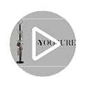 Freestanding Metal Coat Rack with Marble Base and 12 Hooks