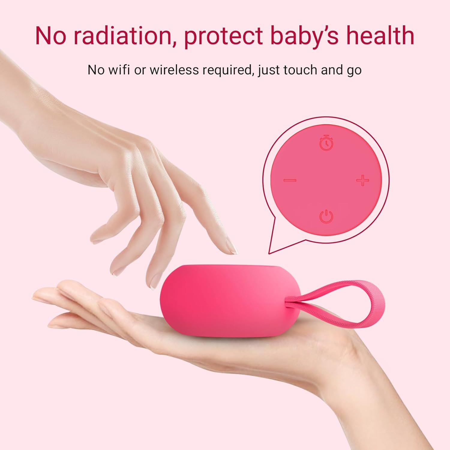 Skiennix Portable Baby Sound Machine - 12 Soothing Sounds & Timer Function | 15-Hour Battery Life, Travel-Friendly, Clips on Stroller