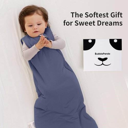 BubblePanda Modal Sleep Sack - Super Soft 0.5 Tog Lightweight Toddler Blanket | 6-12 Months