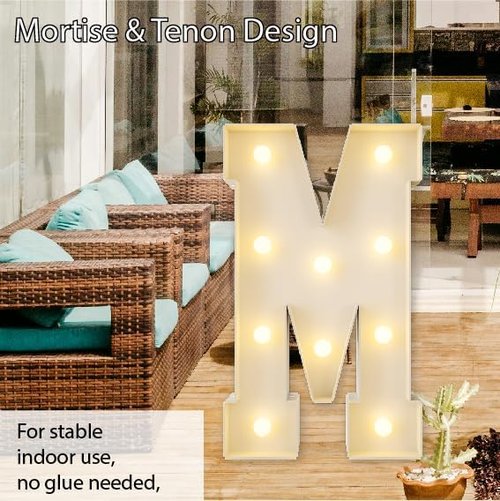 HXWEIYE Large Light-Up Marquee Letters - 3FT Giant Baby Shower & Party Decor | Warm White