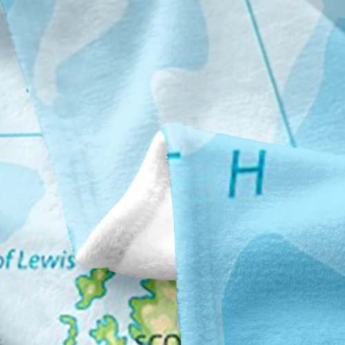 Erosebridal World Map Throw Blanket All Season,Map of Various Countrie Fleece Flannel for Kids Boys Girls,Topographic World Continents Bed Blanket Throw 50x60,Geographic Living Room Decor