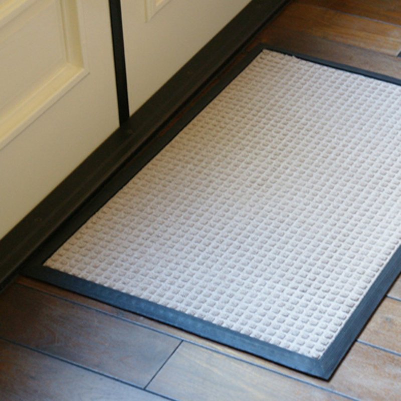 Rubber-Cal 03-201-ZWBR"Nottingham" Carpet Entrance Front Doormat, 3' x 5', Brown
