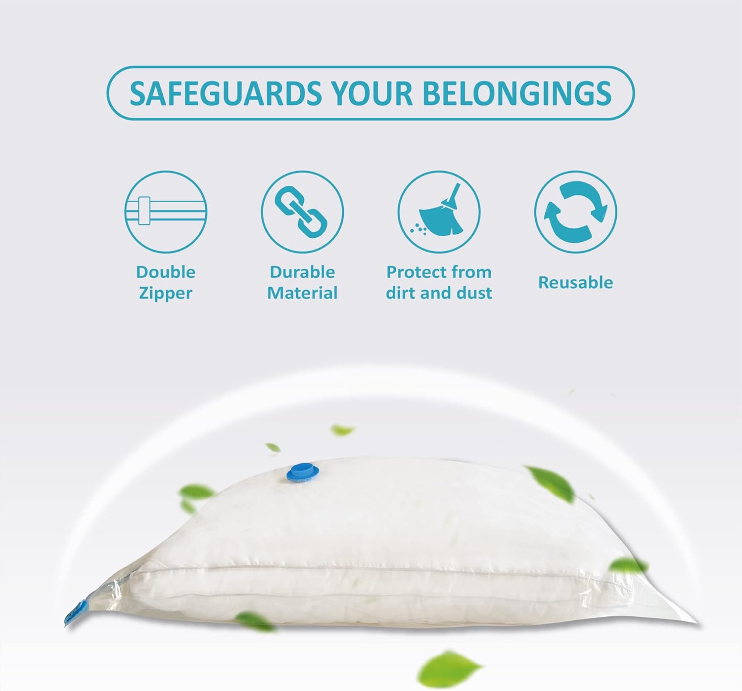 Roomimaster Vacuum Storage Bags - Jumbo Space Saver for Clothing, Bedding & Travel | 10 Pack