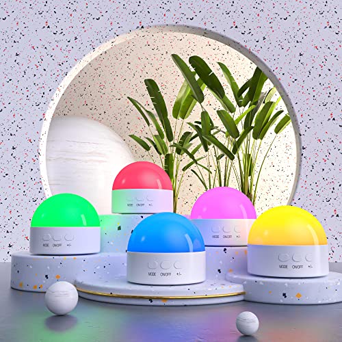 Portable Rechargeable Night Light - Dimmable 8-Color LED Lamp for Nursery