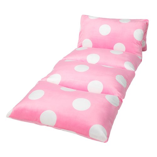 Butterfly Craze Floor Pillow Case, Mattress Bed Lounger Cover, Polka Pink, Queen Size - Cozy Seating Solution for Kids & Adults, Recliner Cushion, Perfect for Reading, TV Time (Pillow Not Included)