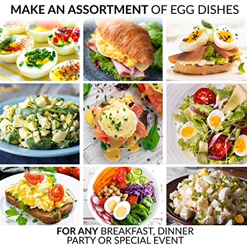 Nostalgia CLEC14AQ Retro Premium 14 Capacity Electric Large Hard-Boiled Egg Cooker, Poached, Scrambled, Omelets, Whites, Sandwiches, for Keto & Low-Carb Diets, Aqua