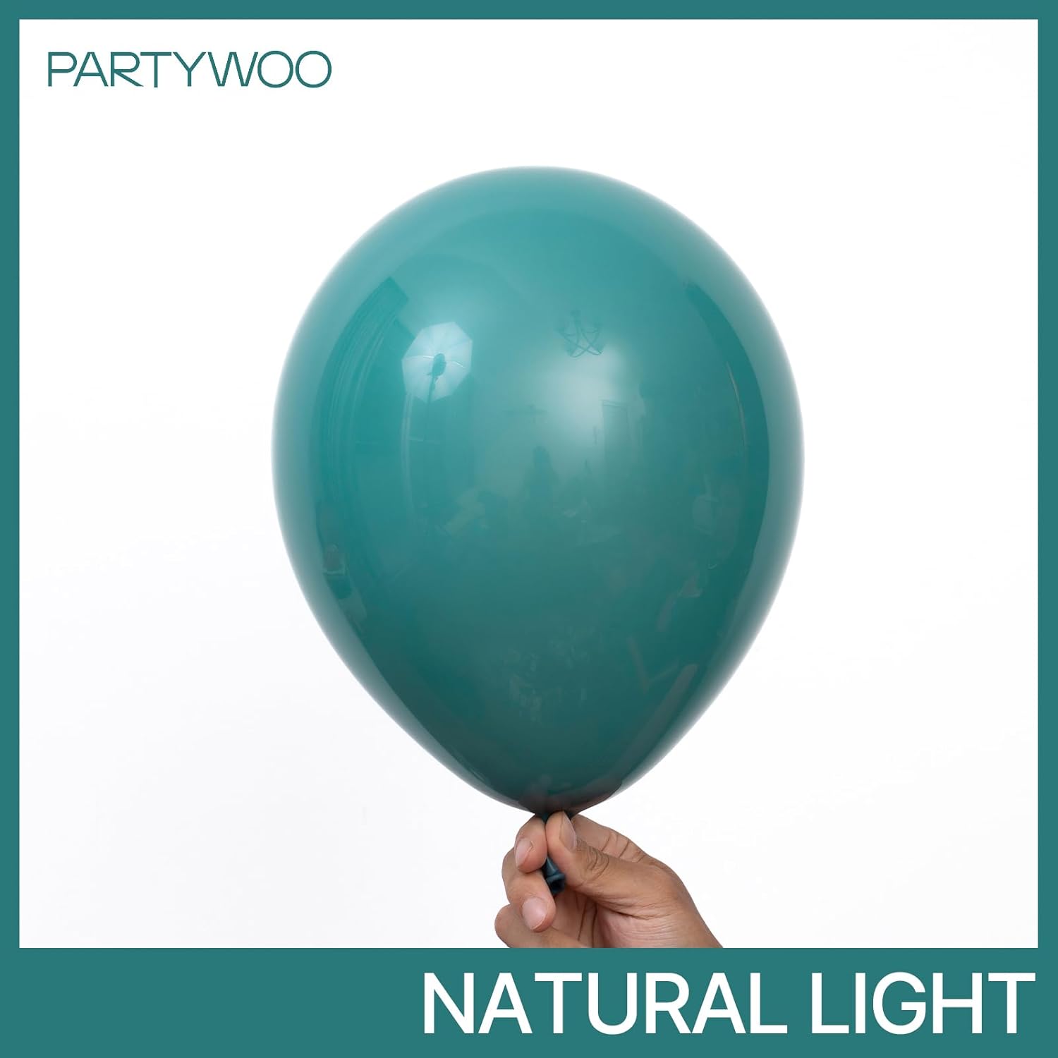 PartyWoo Slate Blue Balloons - 100 Pcs in Various Sizes for Graduation & Baby Shower Decor | Dusty Blue & Dark Teal