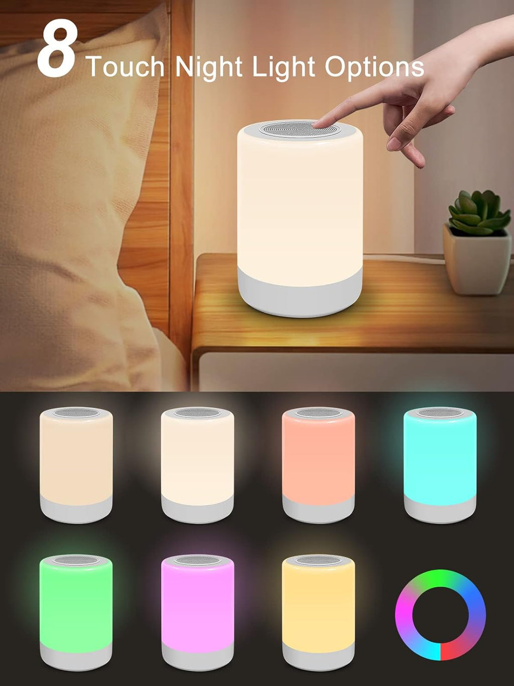 Sound Machine - White Noise Machine for Baby with Night Light & 32 Sounds | 5 Timers & Memory Feature