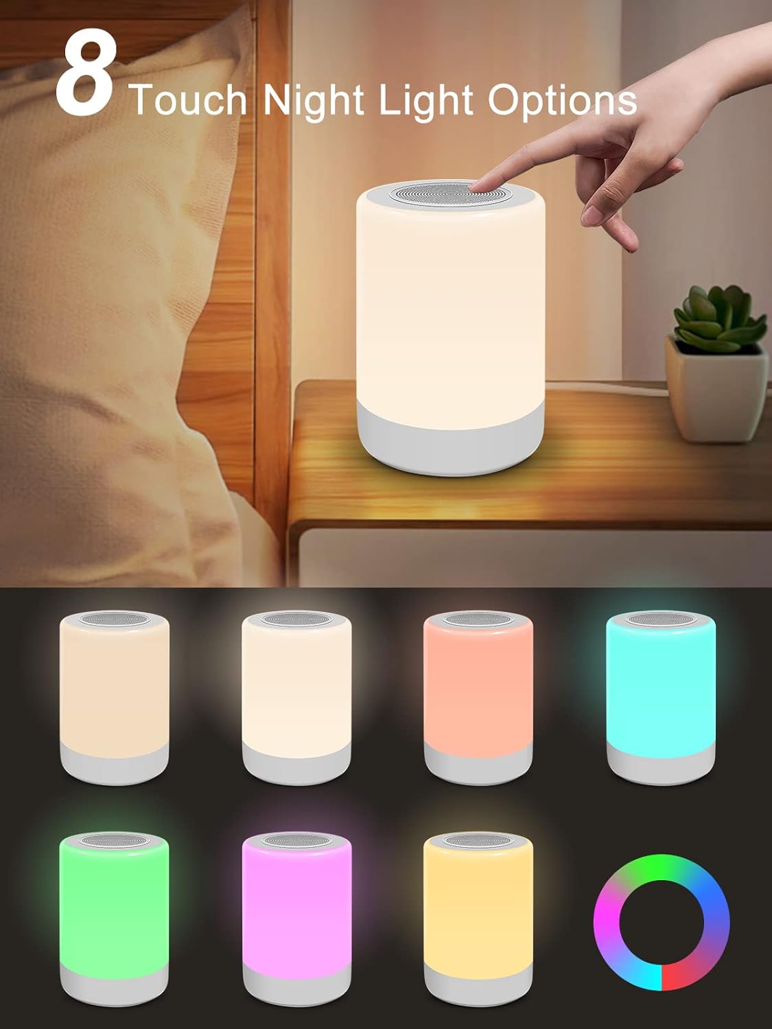Sound Machine - White Noise Machine for Baby with Night Light & 32 Sounds | 5 Timers & Memory Feature
