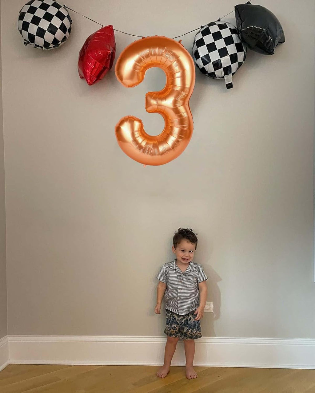 Orange Number 6 Balloon - 40 Inch Giant Foil Balloon for 6th Birthday Party Decorations