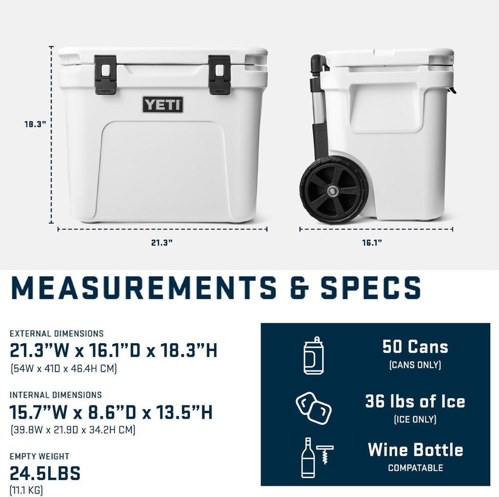 YETI Roadie 32 Cooler - Durable Wheeled Design for Easy Transport | Perfect for Outdoor Adventures