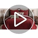 Levtex Home White Reversible Christmas Tree Quilt Set Full/Queen with Shams