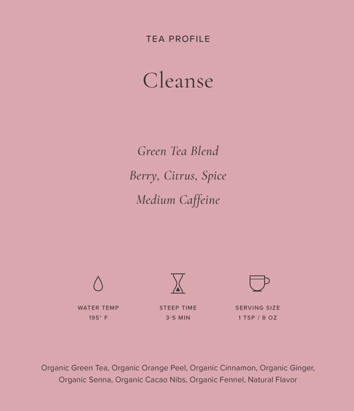 Art of Tea | Cleanse 3.5oz (Green Tea, Ginger, and Pomegranate Tea) | Wellness Loose Leaf Artisan Tea