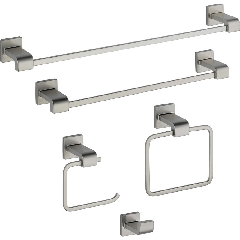 Delta 77518-SS Ara 18-in Wall Mount Towel Bar Bath Hardware Accessory in Stainless Steel