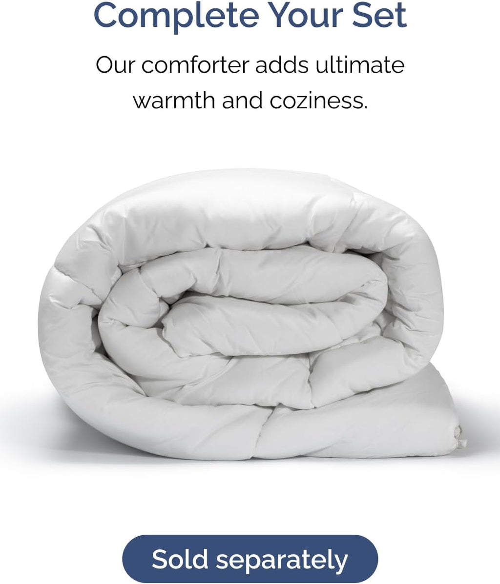 Skiennix Extra Deep Full Sheet Set | 6-Piece Breathable Cooling Bedding - Soft, Wrinkle-Free Sky Blue