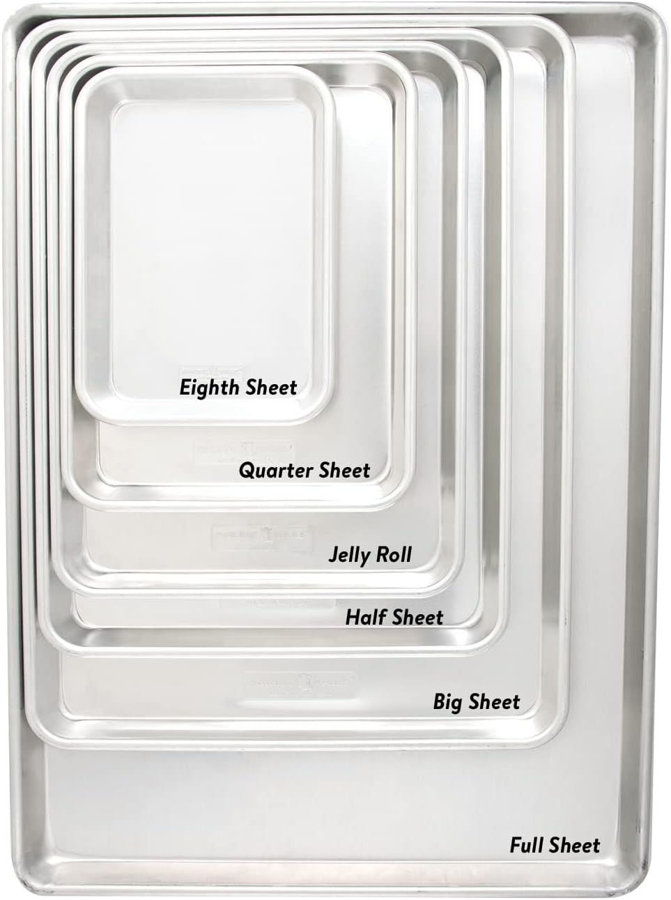 Nordic Ware Naturals Extra Large & Half Sheet Set - USA Made Aluminum Baking Pans with Steel Rim