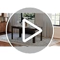 63-Inch Rectangular Dining Table for 4-6, Sturdy Wood Kitchen Table
