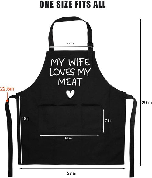 Fairy's Gift Men's Funny Apron - Cool Anniversary & Father's Day Gift | Grilling Apron with Pockets