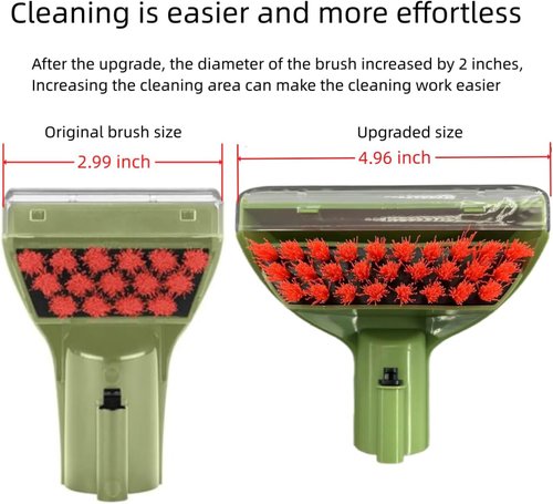 Little Green Machine 5.3-Inch Tough Stain Brush Replacement - Compatible with 1400B & More
