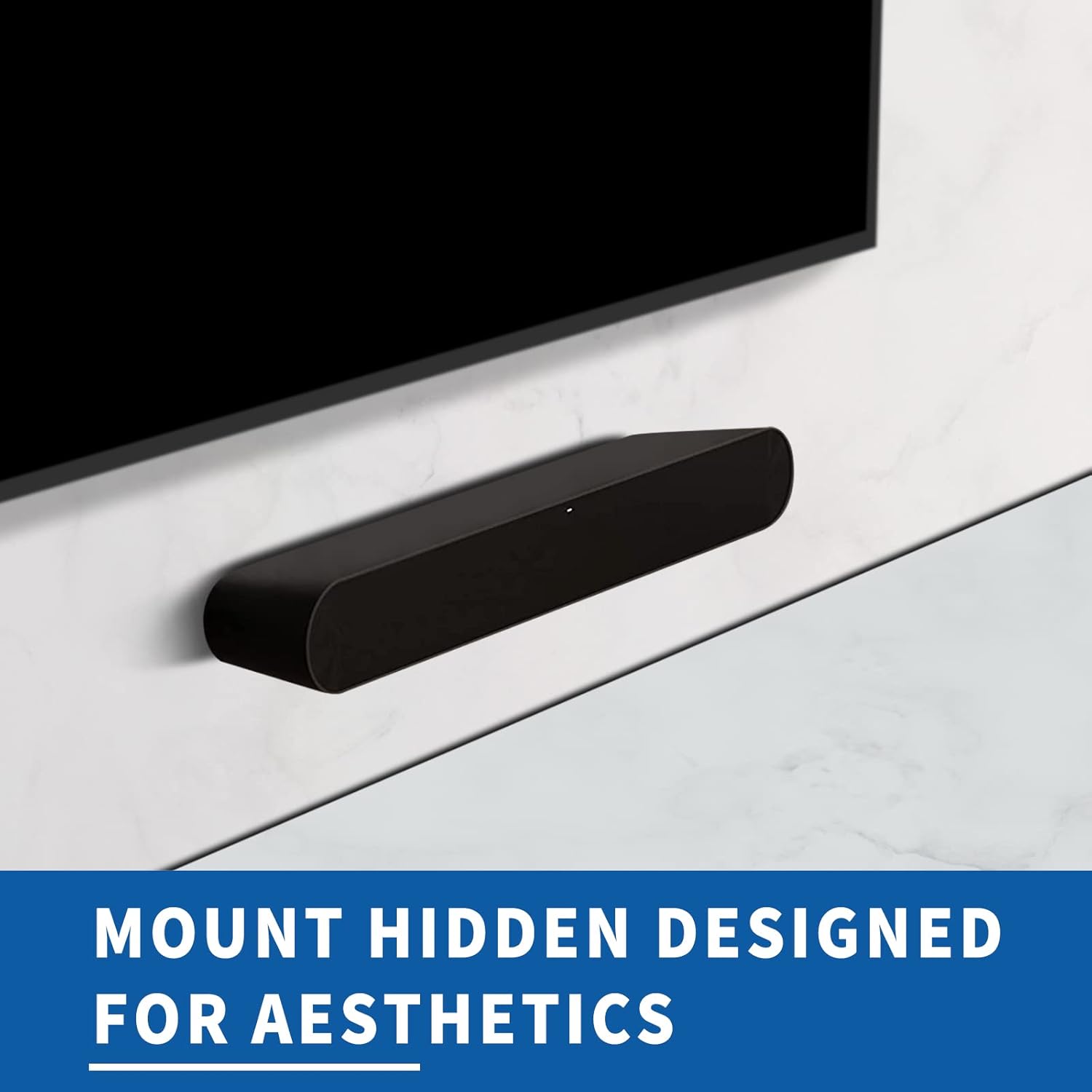 Sonos Ray Soundbar Mount - Heavy Duty Floating Wall Bracket for Easy Installation | Black
