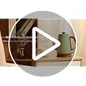 1.0L Electric Gooseneck Kettle, Stainless Steel Pour Over Coffee & Tea Pot