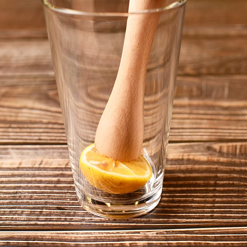 1 Pack Wooden Cocktail Muddler 10 Inch Bar & Home Bartending Tool