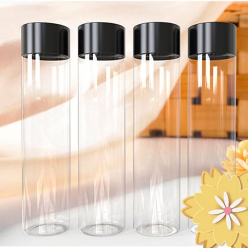 12 Pack 16 Oz Round Plastic Bottles with Caps ,Juice Containers With Lids For Smoothie Bottle, Juice Bottles with Lids, Juicing Milk and Other Beverages,Suitable for weddings, birthday parties, etc
