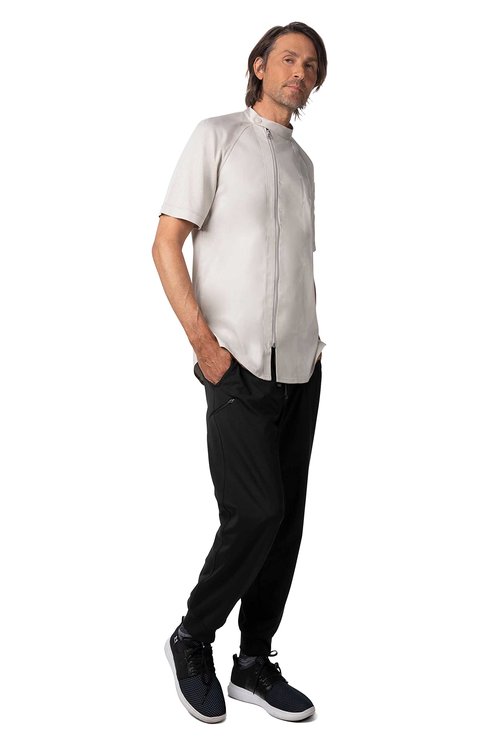 Chef Works Men's Varkala Chef Coat, Natural, Small