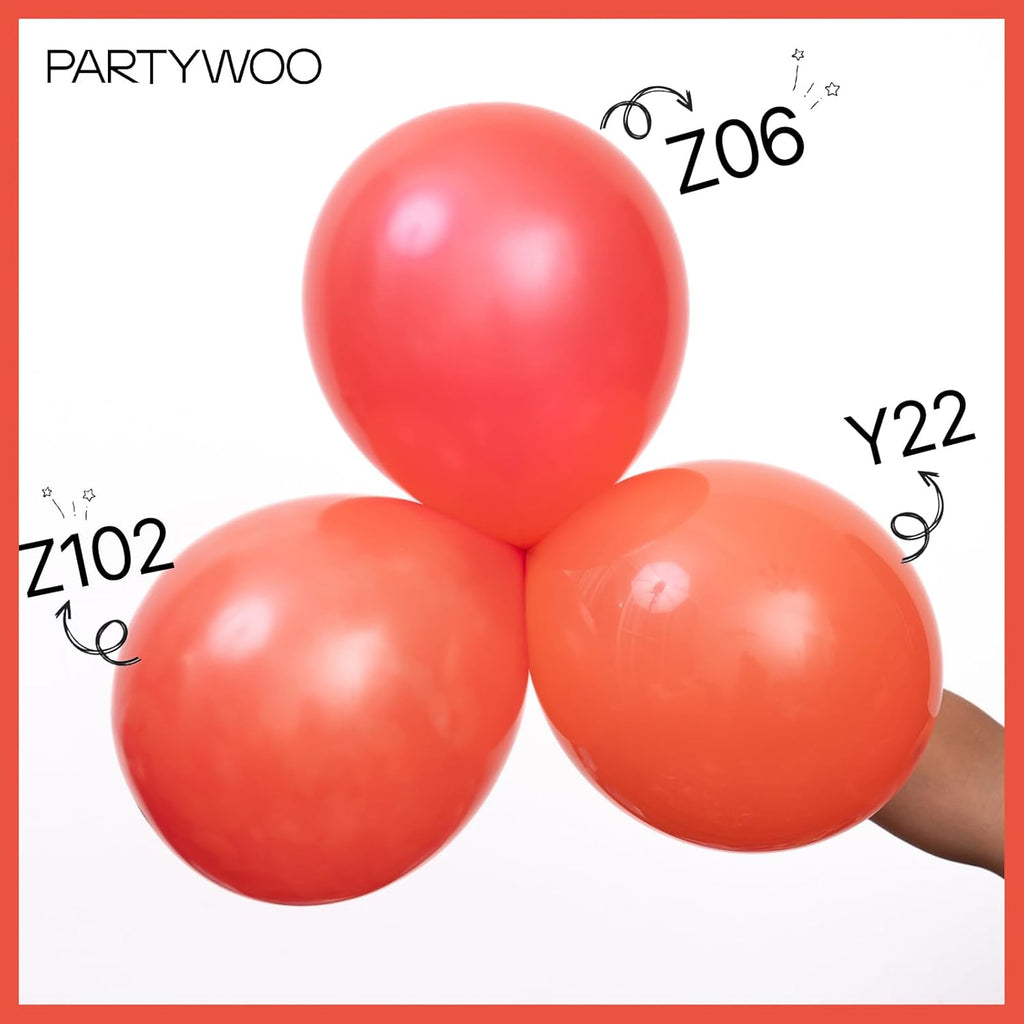 PartyWoo Red Latex Balloons - 50pcs 12 Inch Helium Balloons for Graduation, Weddings & Birthdays