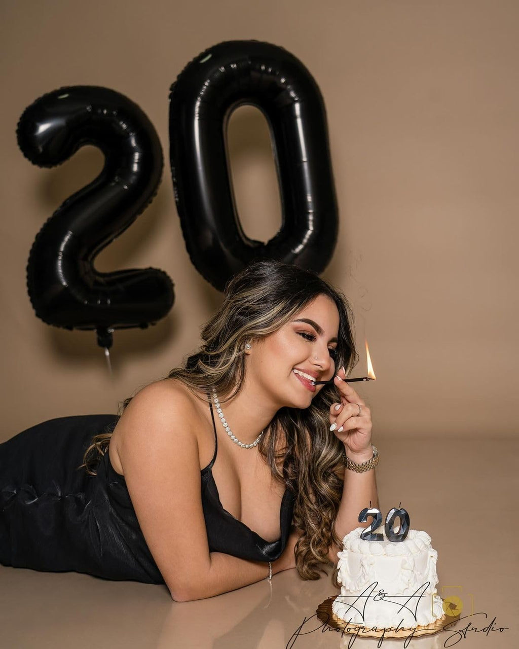 Skiennix 40-Inch Black Number Balloons - Large Sweet 16 Birthday Decorations for Photo Shoots