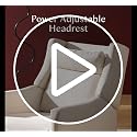 Electric Nursery Glider Recliner with Power Headrest and USB Port