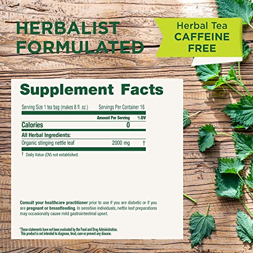 Traditional Medicinals Tea, Organic Nettle Leaf, Supports Joint Health, 48 Tea Bags (3 Pack)