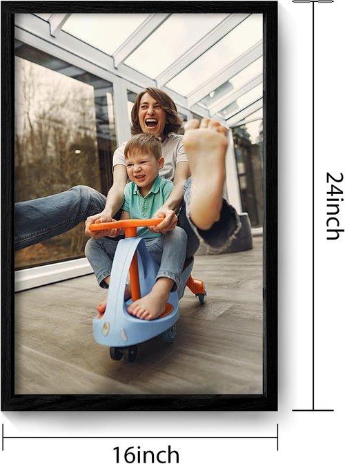 Canvas Prints - Custom Photo Wall Art by [Brand Name] | Framed 16x24 Black Wood Décor