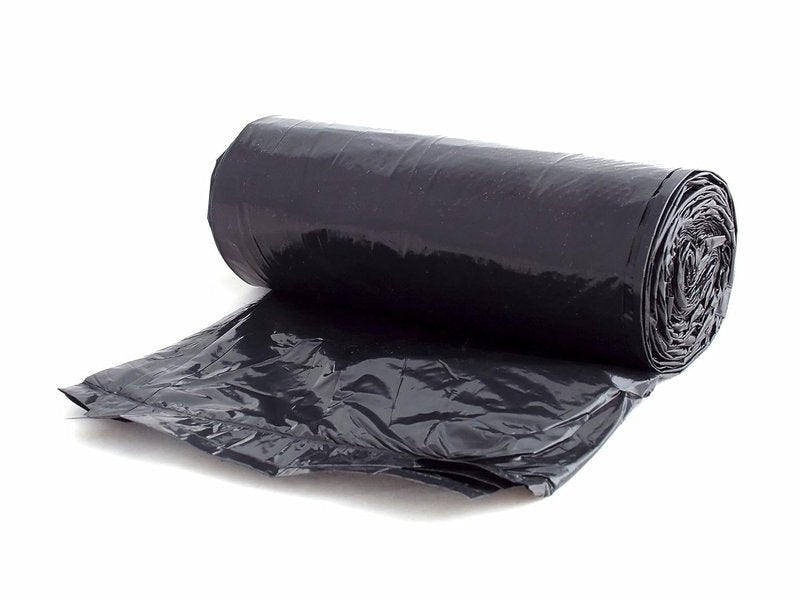 Aluf Plastics T-Tough Roll Pack Low Density Repro Blend Star Seal Coreless Rolls Bag, 55-60 Gallon Capacity, 58" Length x 38" Width, XXH Strength, Black (Pack of 100)