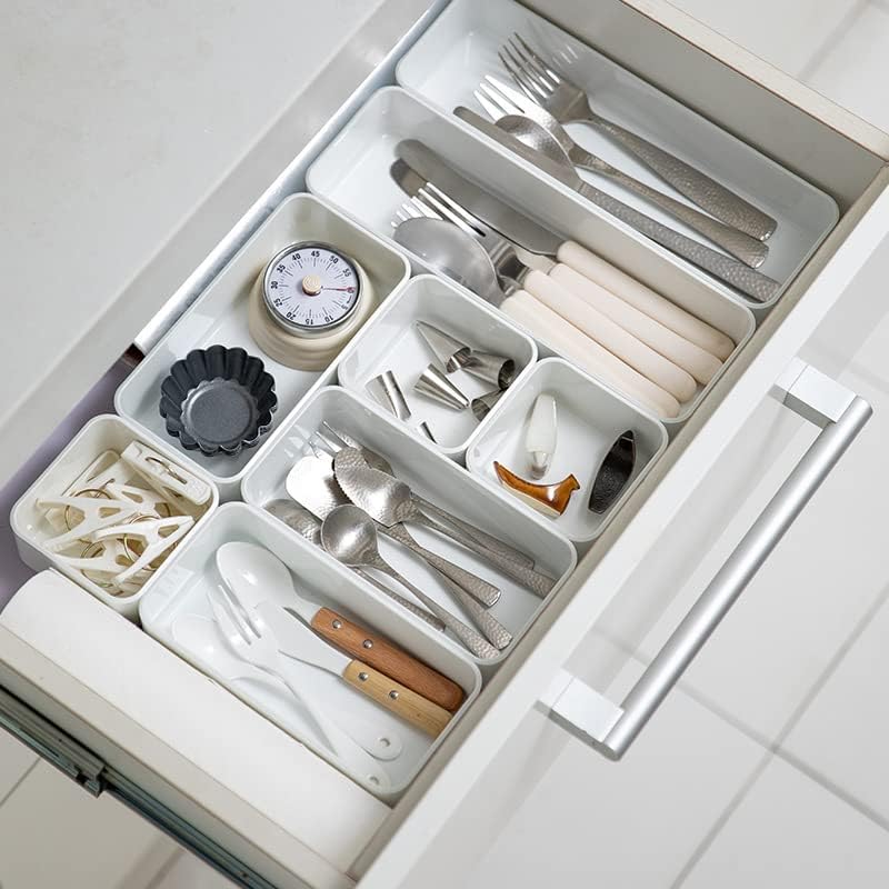 RAUVOLFIA Drawer Organizers Set - 3 Versatile Trays for Bathroom, Vanity, Makeup & Kitchen Storage