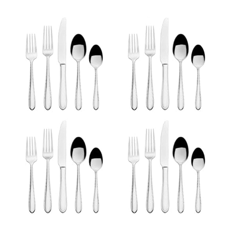 Mikasa Arturo 18/10 20 Piece Stainless Steel Flatware Set, Service For 4