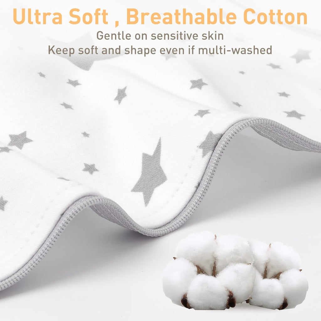 Skiennix Baby Sleep Sacks - 3-Way Transition Swaddle Blanket Set for Newborns (0-3 Months) - Soft Cotton, Arms Up Design