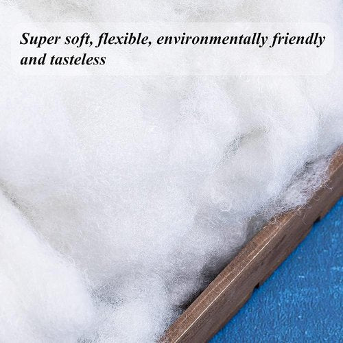 BUTUZE Premium Polyester Fiber Fill - 3.5oz High Resilience Stuffing for Crafts & Crochet Projects