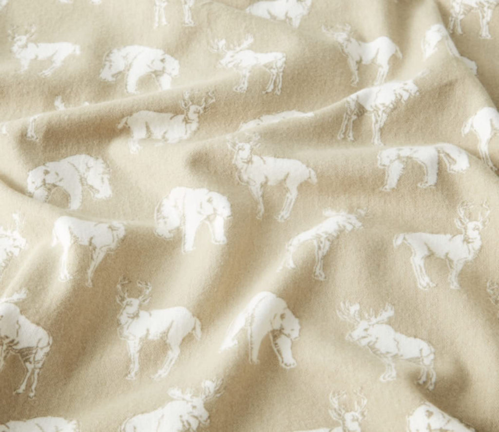 Eddie Bauer - King Sheets, Cotton Flannel Bedding Set, Brushed for Extra Softness, Cozy Home Decor (Buckhead Ridge, King)