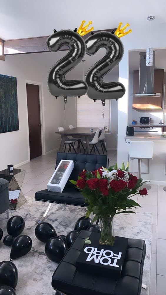 40-Inch Black Number 2 Balloons by [Brand Name] - Perfect for 2nd Birthday Party Decorations