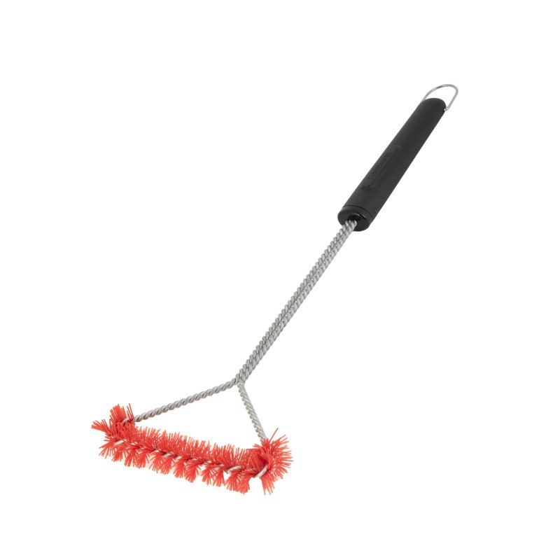 Farberware BBQ Nylon Spiral Grill Brush, Woven, Rust-Resistant Bristles, Includes Storage Ring