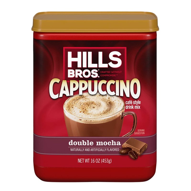 Hills Bros. Variety, 1 Hills Bros. Cappuccino, White Chocolate Caramel, 16 OZ, 1 Hills Bros. Cappucinno, Double Mocha, 16 OZ, 1 CT
