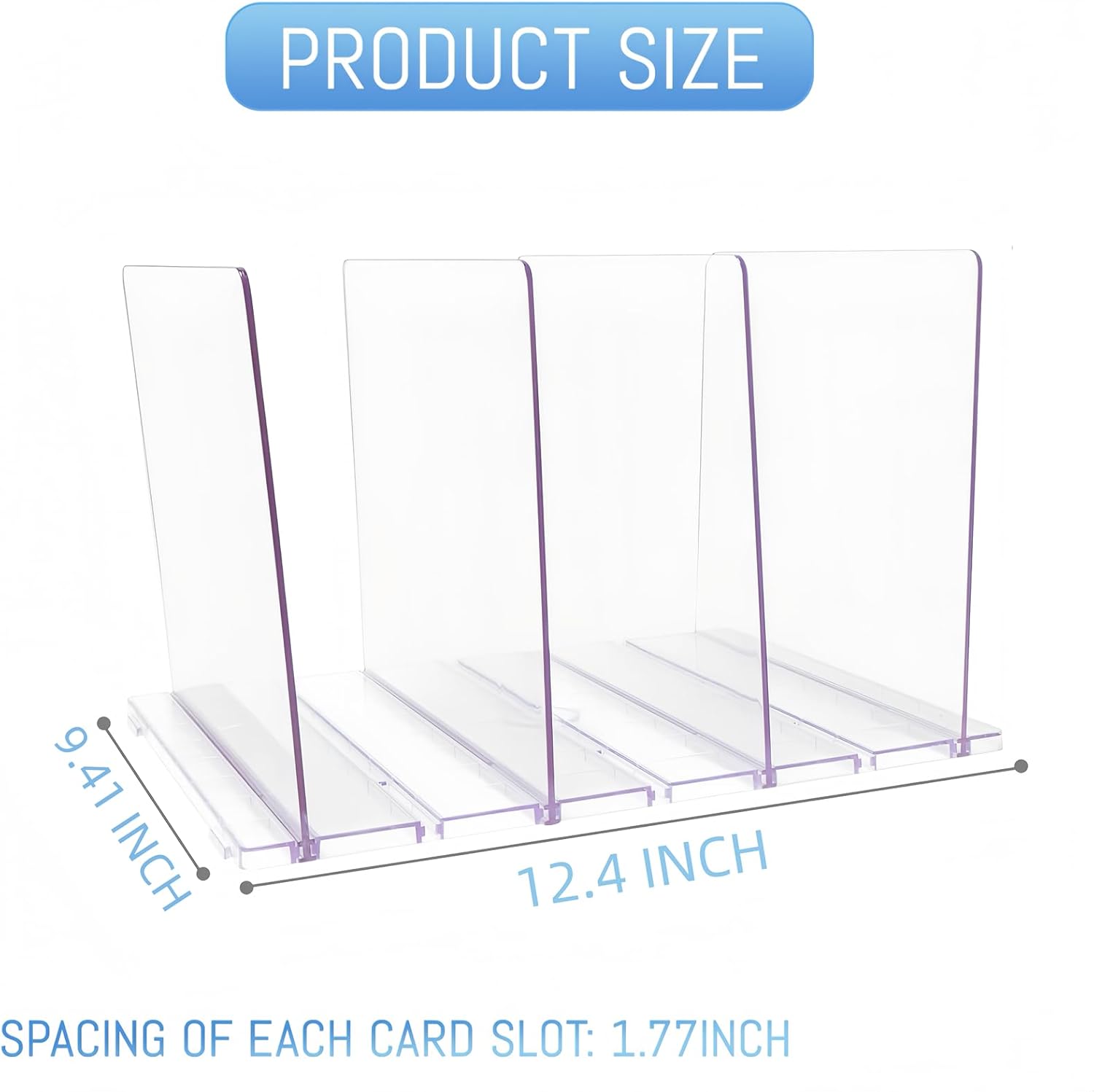 Skiennix Gift Bag Storage Organizer - Acrylic Reusable Grocery Bag Holder with Adjustable Shelf Dividers | Four Partition Design for Small Closets