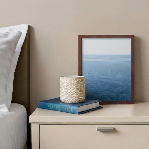 LaVie Home 8x10 Picture Frame - Classic Brown Wall Display with HD Plexiglas | Vertical & Horizontal Use