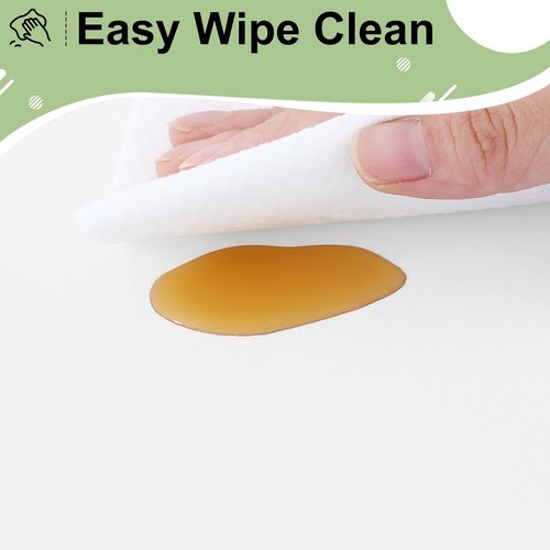 Misaya Disposable Tablecloths - 3 Packs of Waterproof 54 x 108 Inch Rectangle Covers | Gold Dots on White for Parties