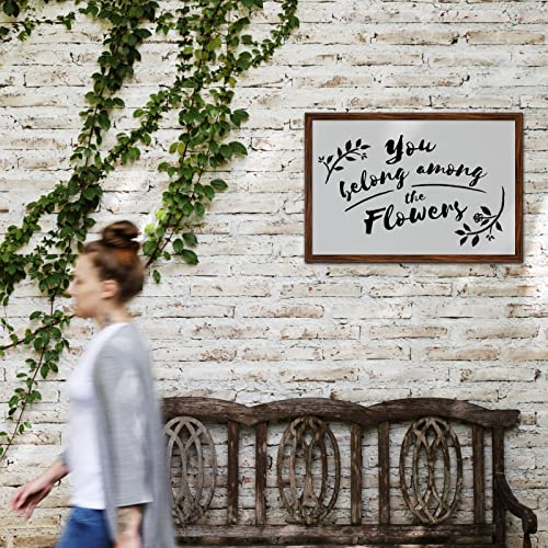 16x24 Walnut Wood Picture Frame for Artwork, Photos & Posters - Rustic Decor